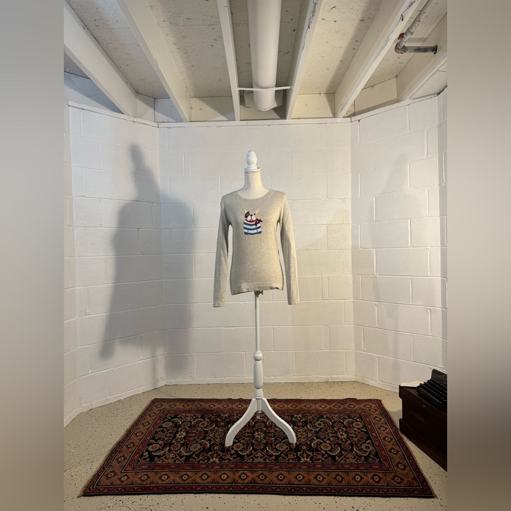 XS J. Crew Factory French Bulldog Teddie Sweater